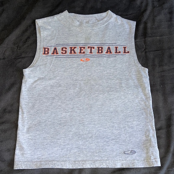 Champion Kid Boy Basketball Gray Tank Top - Picture 1 of 6